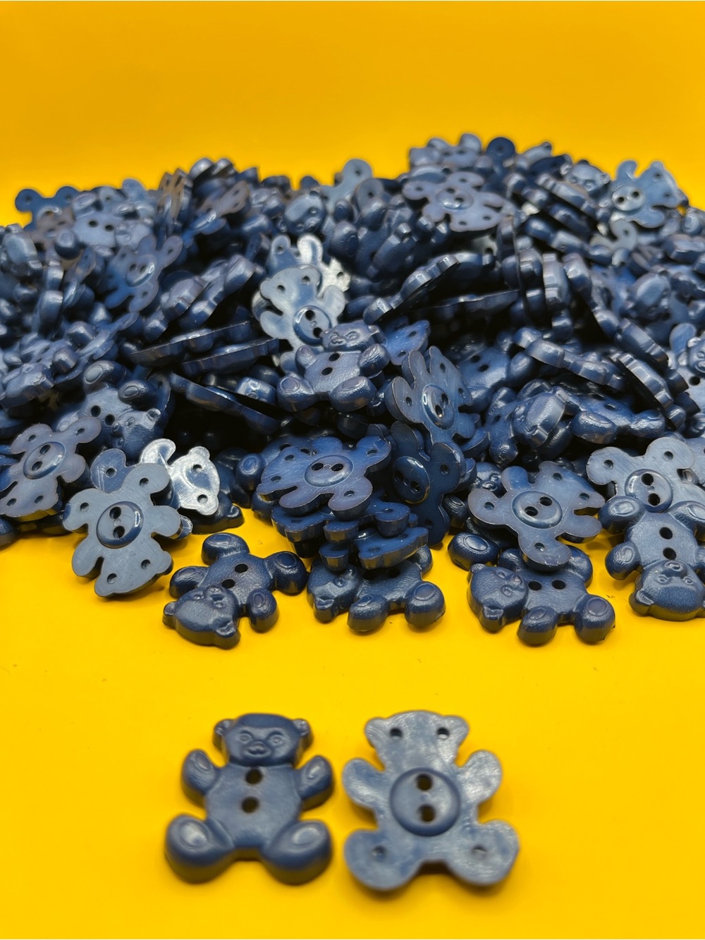 Vintage Dark  Blue Teddy Bear Buttons Lot – Sewing & Crafts